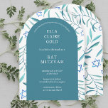 Akvarell Botanisk Davidstjärna Bar/Bat Mitzvah Inbjudningar<br><div class="desc">Perfekt kort för att tillkännage en bat mitzvah, bar mitzvah eller annan judisk fest! Handgjord akvarellkonst på både framsida och baksida! HELT ANPASSNINGSBAR! Klicka på ” Anpassa” ovan för att redigera texten. Klicka på "redigera med designverktyg" för att justera typsnitt, färger och placeringar och för att ta bort baksidans design...</div>