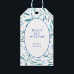 Akvarell Botanisk Davidstjärna Bar/Bat Mitzvah Presentetikett<br><div class="desc">Perfekt presentetikett för partygåvor vid en bat mitzvah, bar mitzvah eller annan judisk fest! Handgjord akvarellkonst på både framsida och baksida! HELT ANPASSNINGSBAR! Klicka på ” Anpassa” ovan för att redigera texten. Klicka på "redigera med designverktyg" för att justera typsnitt, färger och placeringar och för att ta bort baksidans design...</div>