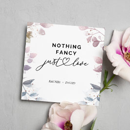 Akvarell Botaniska Flyktäktenskapskort Inbjudningar