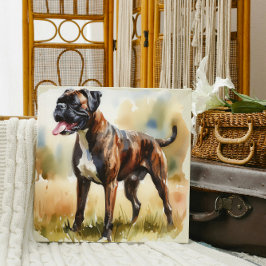 Akvarell Boxer Hund Canvastryck