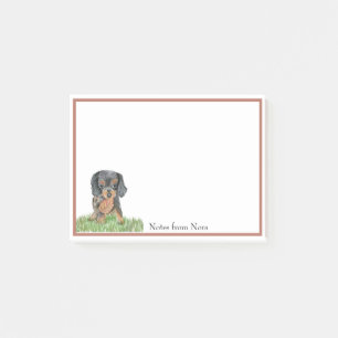Akvarell Cavalier King Charles Spaniel Namn Post-it Block