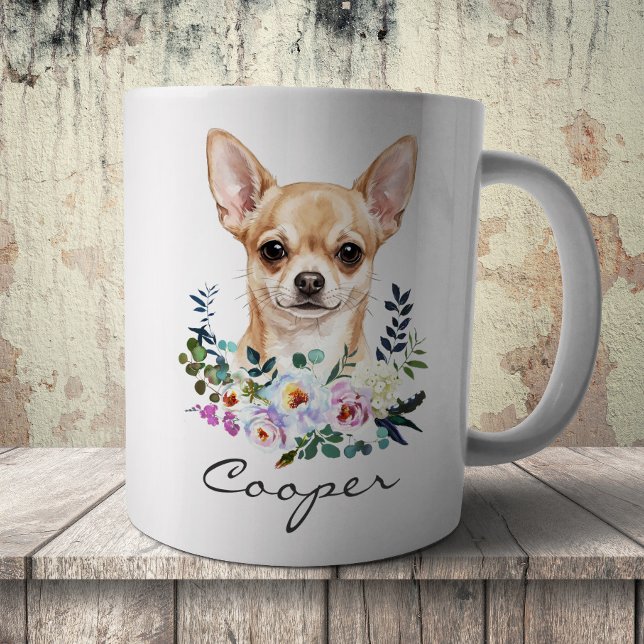 Akvarell Chihuahua Kaffemugg (Skapare uppladdad)
