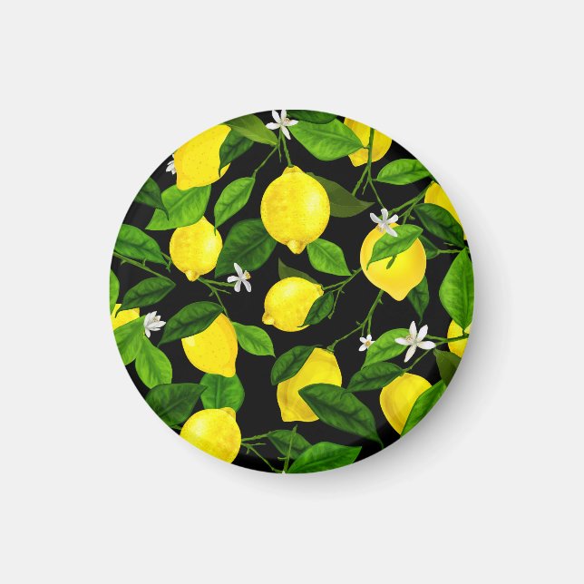Akvarell Citron 2 Magnet (Framsidan)