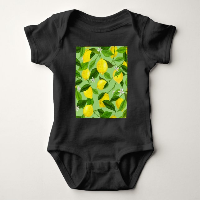 Akvarell Citron 3 T Shirt (Framsida)