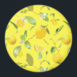 Akvarell Citron & blad 4 Magnet<br><div class="desc">Akvarell Citron & blad 4</div>