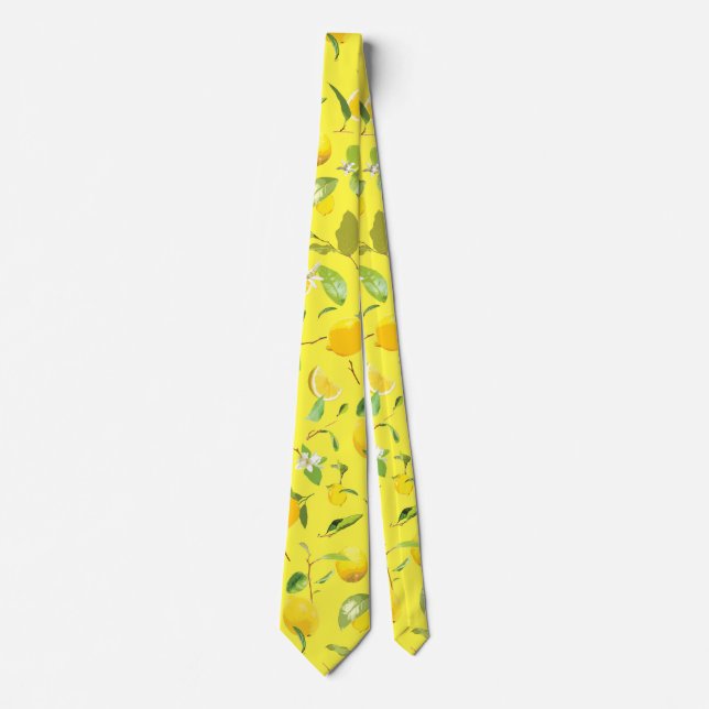 Akvarell Citron & blad 4 Slips (Framsida)