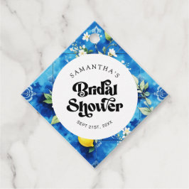 Akvarell Citron Citrusskördefest Amalfi-kusten Brö Gåvor Etiketter