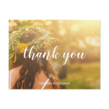 akvarell citron trädgård gul bröllop Postkort