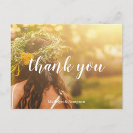 akvarell citron trädgård gul bröllop Postkort Vykort