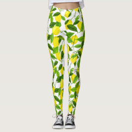 Akvarell Citronen Leggings