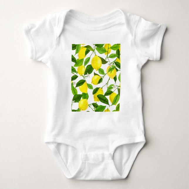 Akvarell Citronen  T Shirt (Framsida)