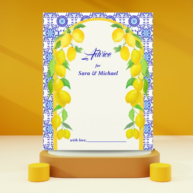 Akvarell Citroner Amalfi Bröllop (Skapare uppladdad)