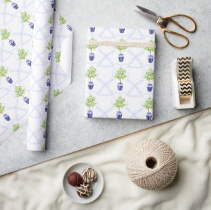Akvarell Citronträd Monogram vapensköld Presentpapper