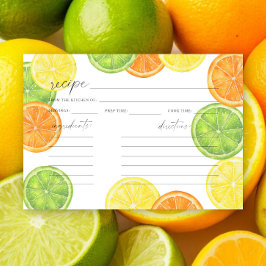 Akvarell citrus Bröllopsdusch