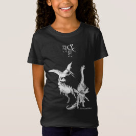 Akvarell Dinosaurie Barn Råmar och Ryter T Shirt