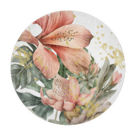 Akvarell Djungelorkidéblommor