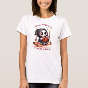 Akvarell Dödens skördare Bokälskare T Shirt