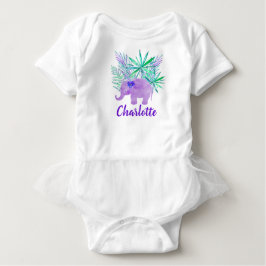 Akvarell Elefant Djungel Tropisk Anpassningsbar Tee Shirt