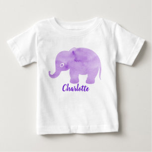 Akvarell Elefantfläcktryck Anpassningsbart T Shirt