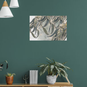 Akvarell Eukalyptusblad Grönska Poster