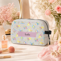 Akvarell Fåglar och Blommor Mönster handritat