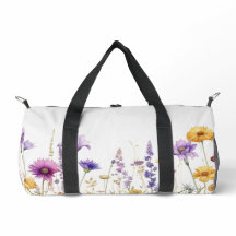 Akvarell fält med vilda blommor