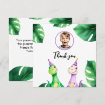 Akvarell Färgglad Trex Barn Foto Födelsedag