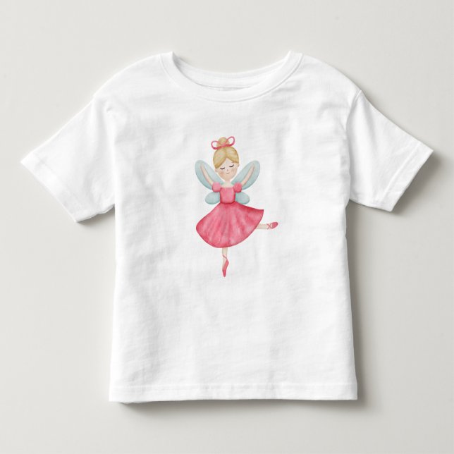 Akvarell Fe Tjej T-Shirt för Småbarn (Framsida)
