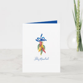 Akvarell Feliz Navidad jul Helgkort