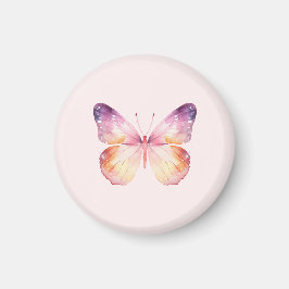 Akvarell Fjäril Konst Magnet