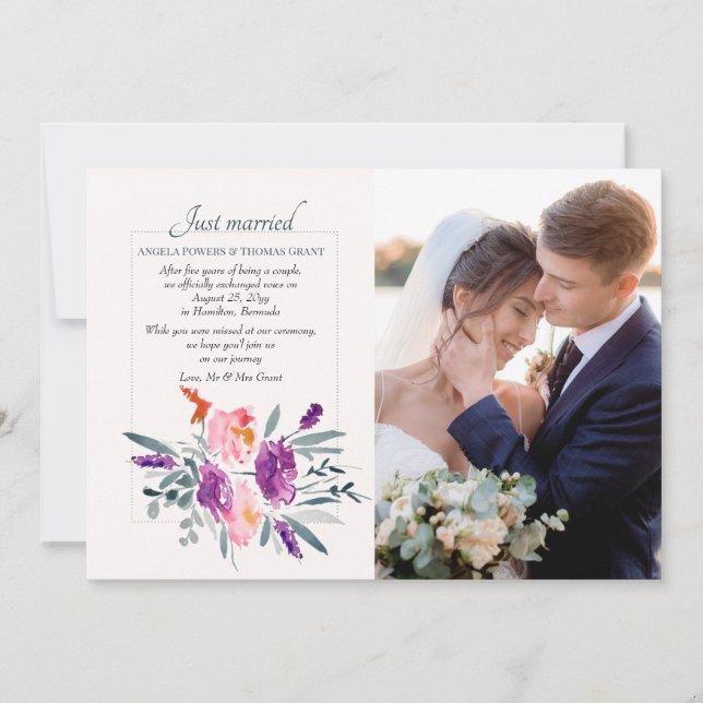 Akvarell Fotomeddelande Meddelande (Framsida)