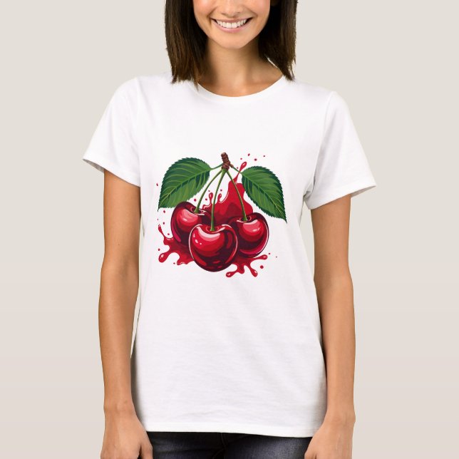 Akvarell Frukt Kvinnors T-Shirt (Framsida)