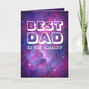 Akvarell Galax Bästa Pappa Kort