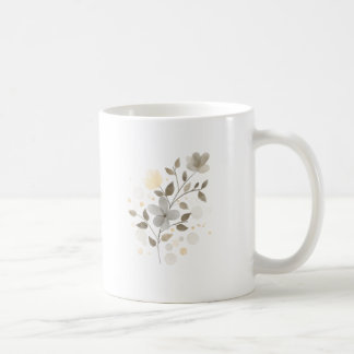 Akvarell gårdshus Sälggrön och Beige Modern Kaffemugg