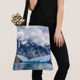 Akvarell Glacier Alaska Vildmarksscenari Present Tygkasse