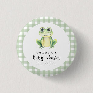 Akvarell Grodyngel Baby Shower Knapp
