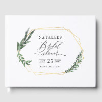 akvarell grön blomster elegant bröllopsdusch vin