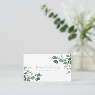 Akvarell Grönska Eukalyptusblad Elegant