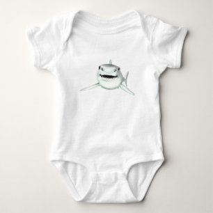 akvarell haj leende grå grön hav djur  t shirt
