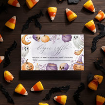 Akvarell Halloween Lille Boo Blöja Raffe