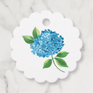 Akvarell Hortensia Gåvor Etiketter
