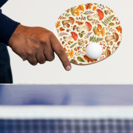 Akvarell Höst Svamp Mönster Pingisracket