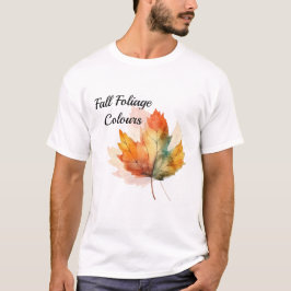 Akvarell Höstlöv Modern Unisex T-shirt