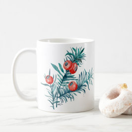 Akvarell Idegranbär Kaffemugg