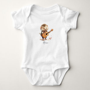 Akvarell Igelkott Gitarr T Shirt