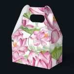 Akvarell Indisk Lotusblomma Presentaskar<br><div class="desc">Trendiga indiska vattenfärgsskäktaskar med vilda rosa lotusblommor.</div>