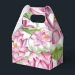 Akvarell Indisk Lotusblomma Presentaskar<br><div class="desc">Trendiga indiska vattenfärgsskäktaskar med vilda rosa lotusblommor.</div>