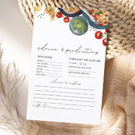 Akvarell Italiensk Baby Råd Prognos Kort