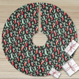 Akvarell jul julgransmatta borstad polyester