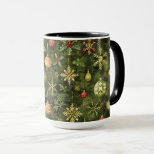 Akvarell Julgran ornament